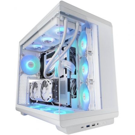 Mars Gaming MC-REV Caja Semitorre Blanca con Flujo de Aire Invertido y ARGB Mars Gaming MC-REV Caja Semitorre Blanca con Flujo de Aire Invertido y ARGB
